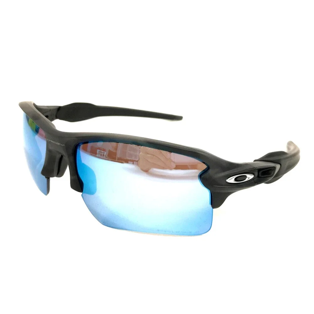 Oakley Sunglasses Flak 2.0 XL OO9188-G359 Matte Black Camo with Prizm Deep Water